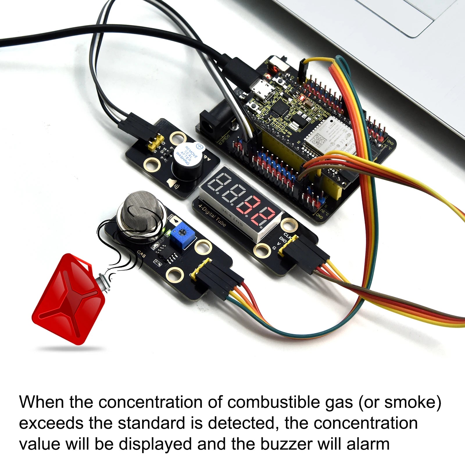 Kidsbits 42 in1 ESP32 Sensor Module Kit for Adults Support Arduino C and MicroPython (65 Projects) Diy Electronic Education Kit
