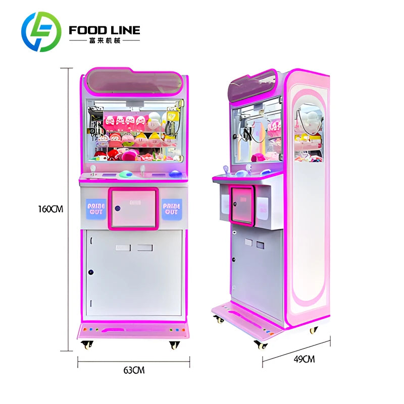 Tall Claw Game Machine Prize Redemption Arcade Vending Equipment Commercial Customize
