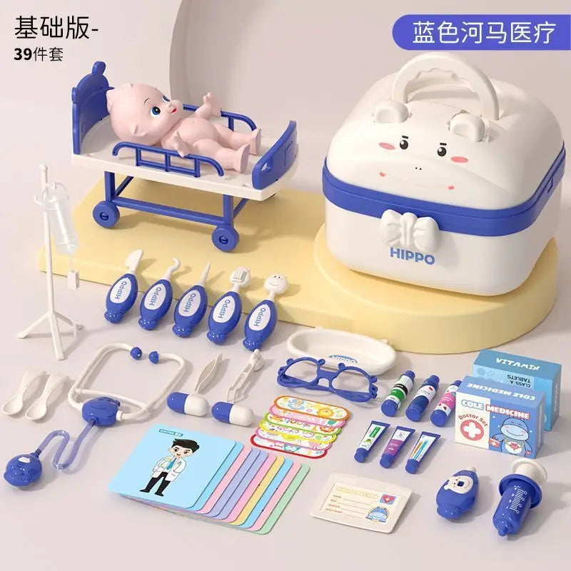 Kids Doctor Toy Set Medical Kit Pretend Play for Girls Boys 3-6 Years Old Educational Gift