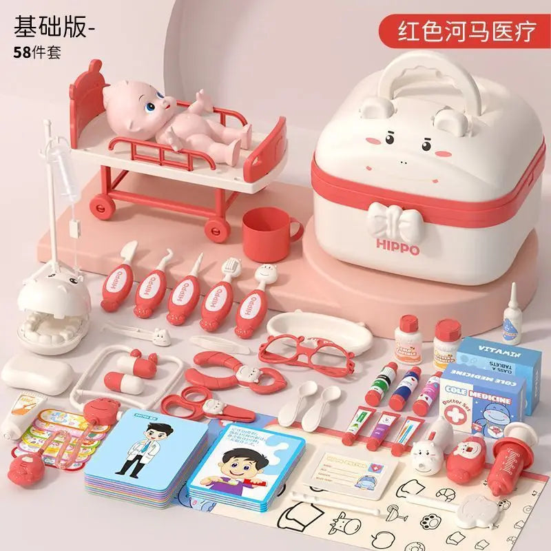 Kids Doctor Toy Set Medical Kit Pretend Play for Girls Boys 3-6 Years Old Educational Gift