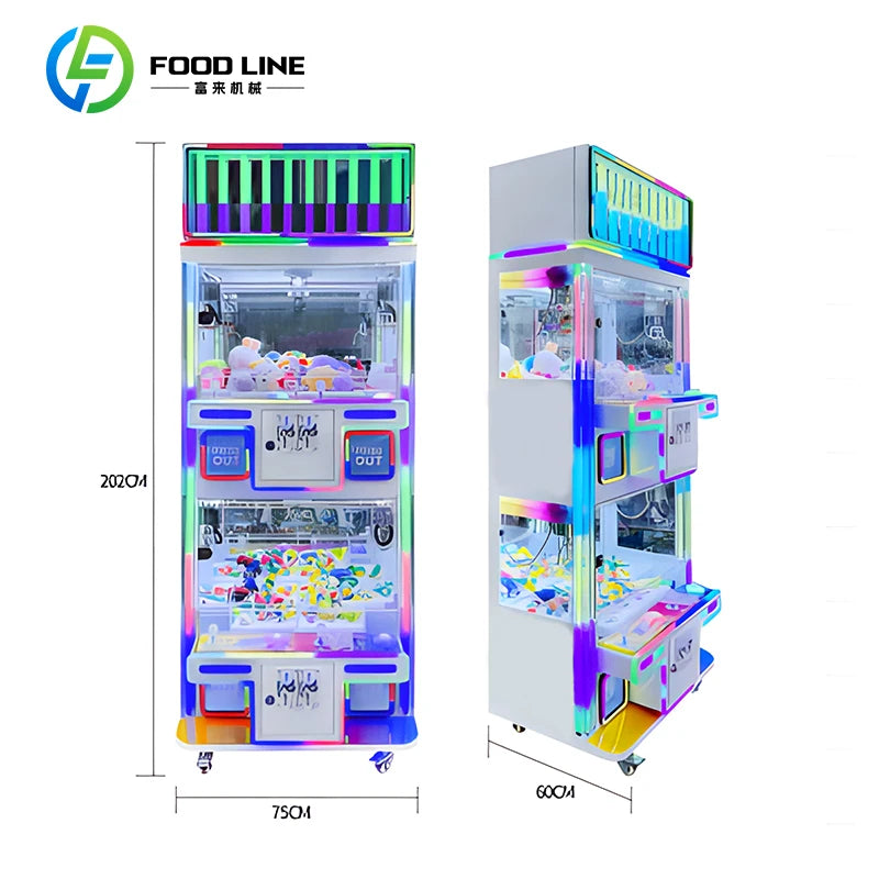 Tall Claw Game Machine Prize Redemption Arcade Vending Equipment Commercial Customize