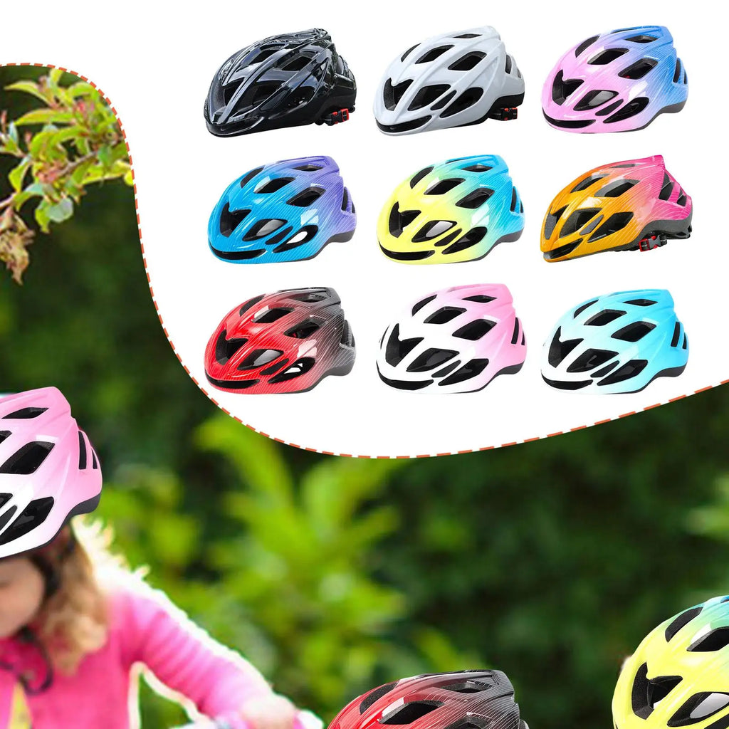 Kids Cycling Helmet Lightweight Shockproof Protective Gear for Skateboarding Biking Roller Activities