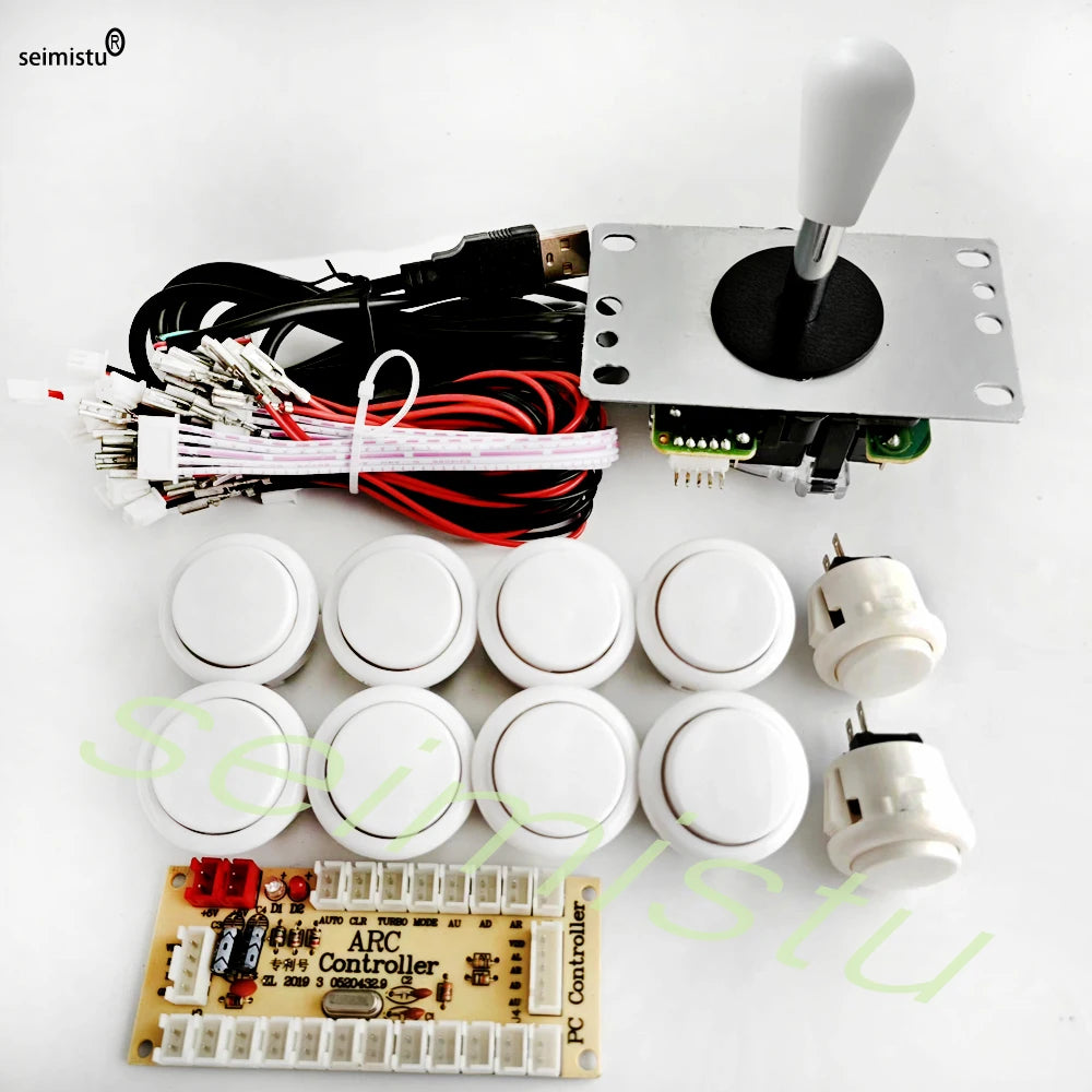 ARCADE Joystick Copy SANWA Game Machine Arcade Console DIY Kit Push Buttons For PC Raspberry Pi Zero Delay USB Board Controller
