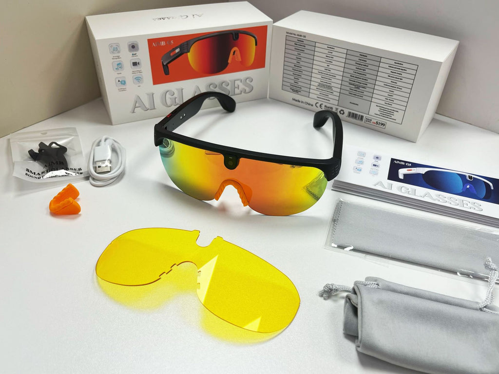 AI Bluetooth Smart Glasses with Camera and Translation