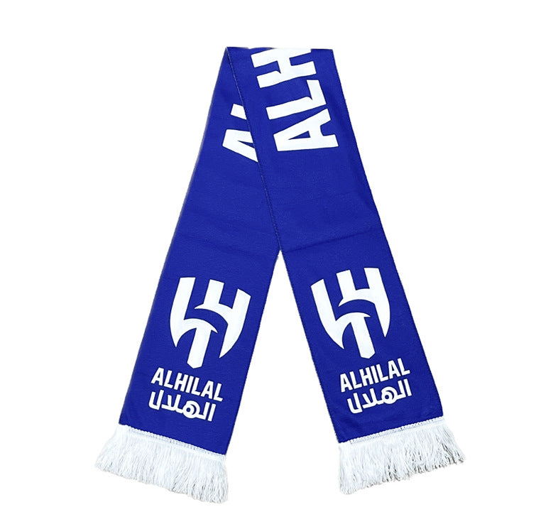 Football Fans Plush Scarf with Team Badges
