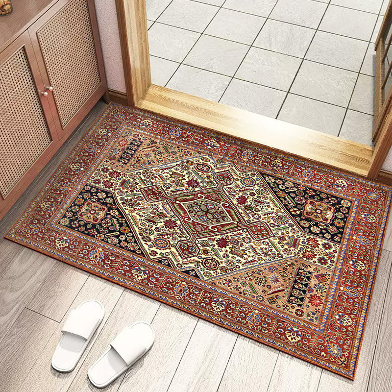Retro Persian Floor Mat Absorbent Anti-Dust Rug