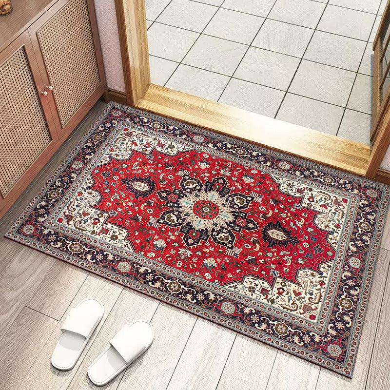 Retro Persian Floor Mat Absorbent Anti-Dust Rug