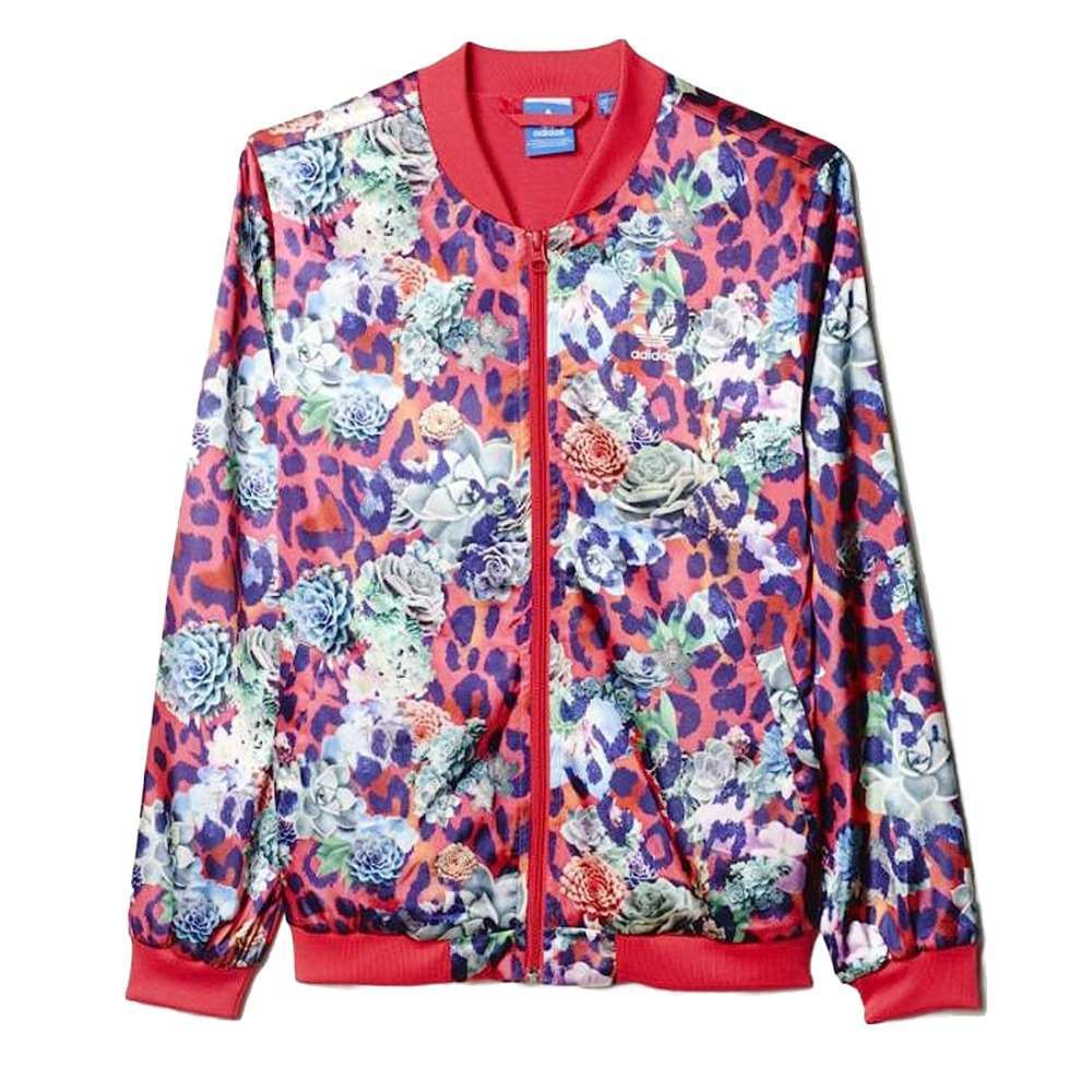 adidas Girls Originals S Rose Satin Jacket - Multicolor/White