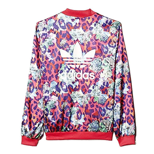 adidas Girls Originals S Rose Satin Jacket - Multicolor/White