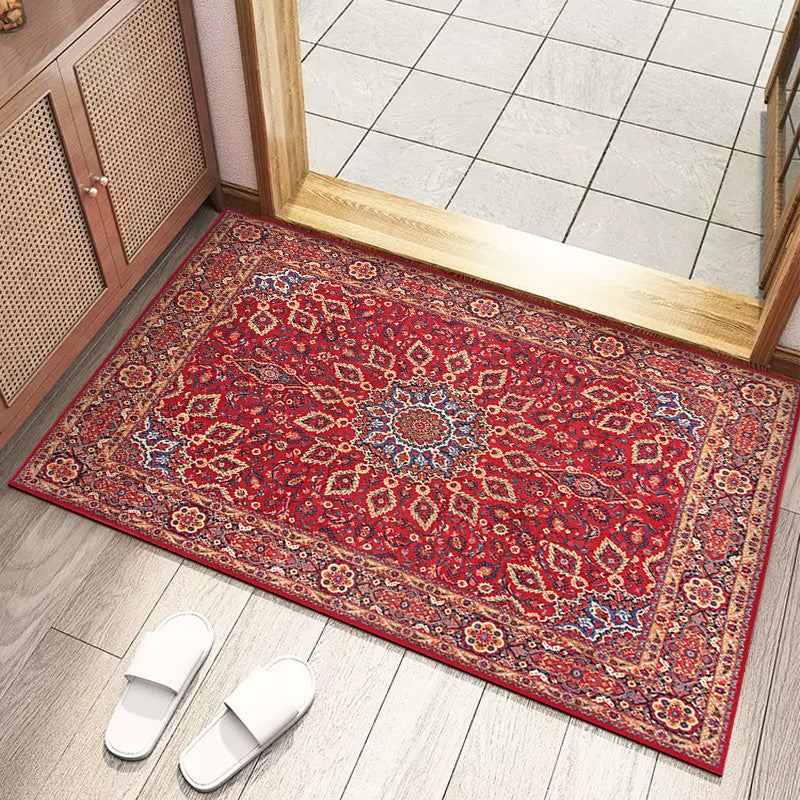 Retro Persian Floor Mat Absorbent Anti-Dust Rug