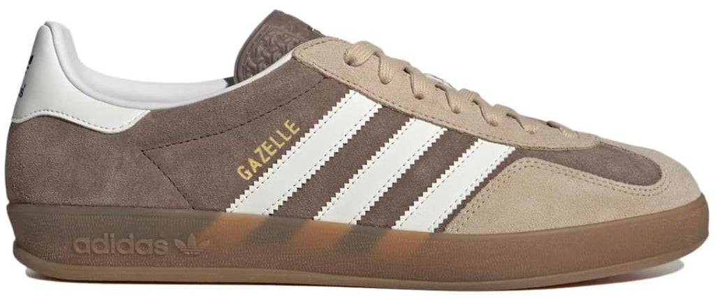 adidas Originals Gazelle Indoor Mens Sneaker (Earth Strata Cloud White 10)