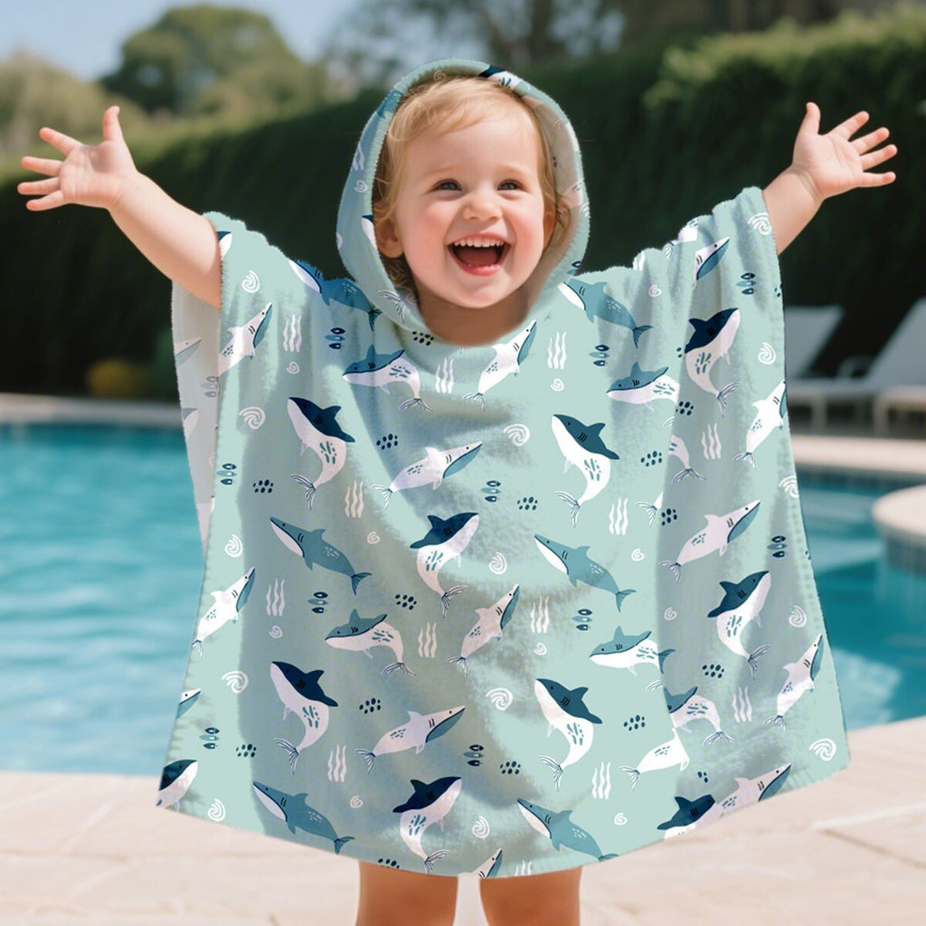 Kids Hooded Bath Towel Cape