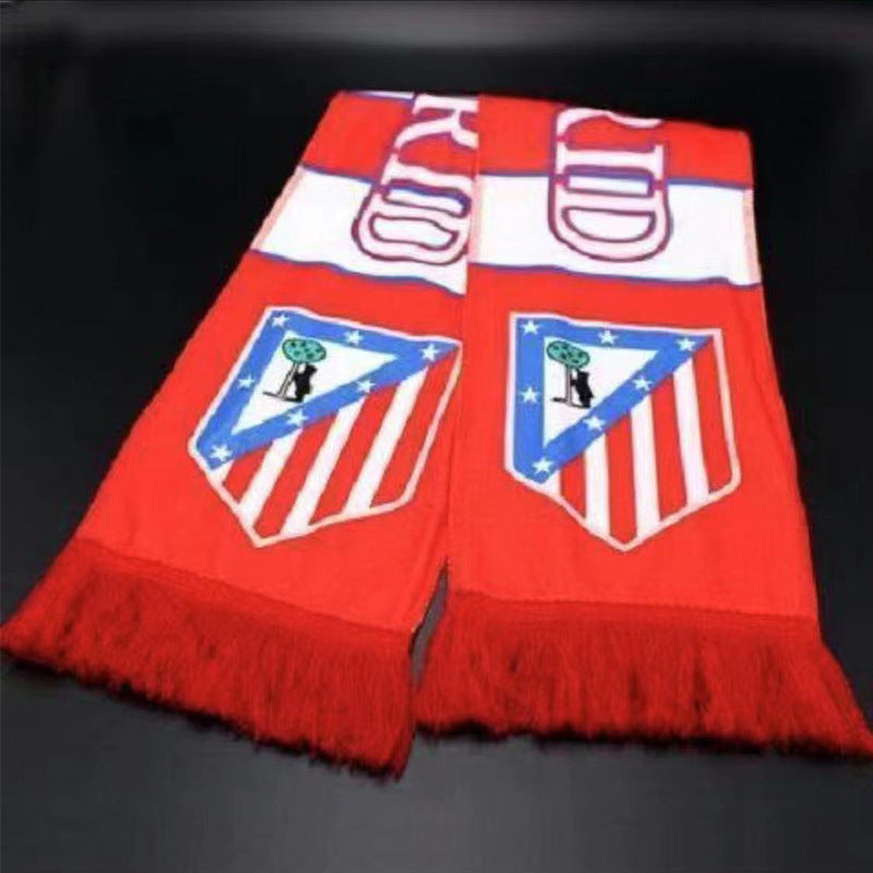 Football Fans Plush Scarf with Team Badges