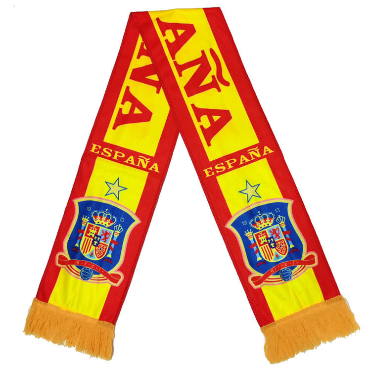 Football Fans Plush Scarf with Team Badges