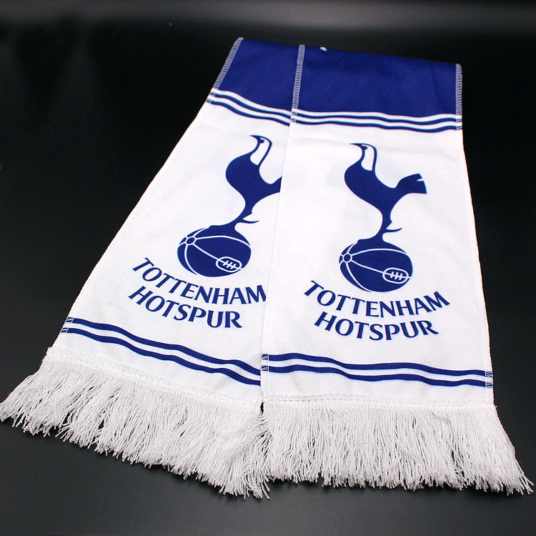 Football Fans Plush Scarf with Team Badges