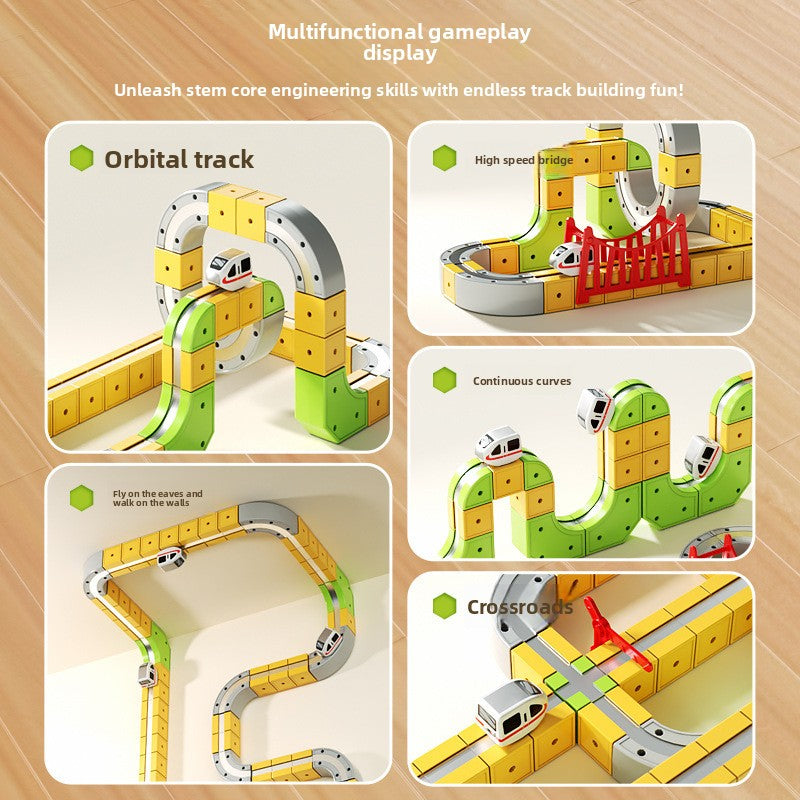 Magnetic Educational Toy Train Set for Kids