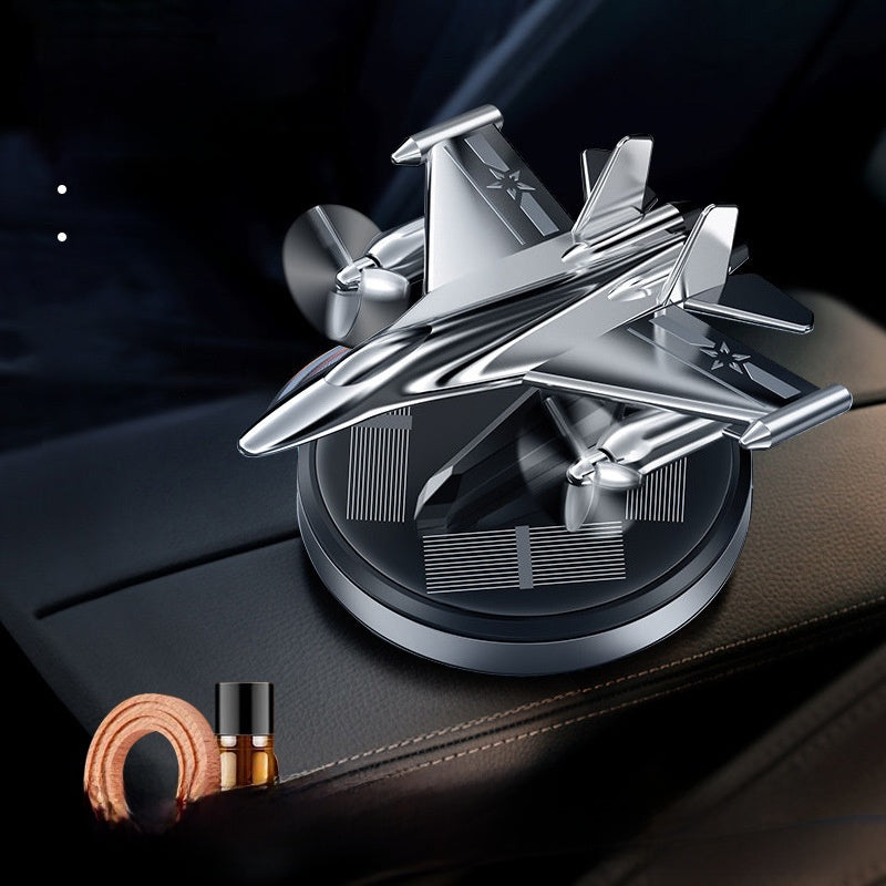 Solar Rotating Helicopter Car Aromatherapy Perfume Ornament