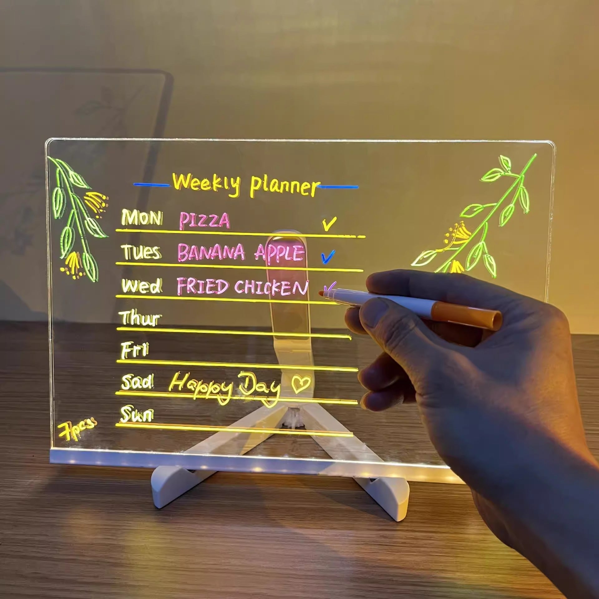 LED Drawing Board for Kids with Stand and Accessories
