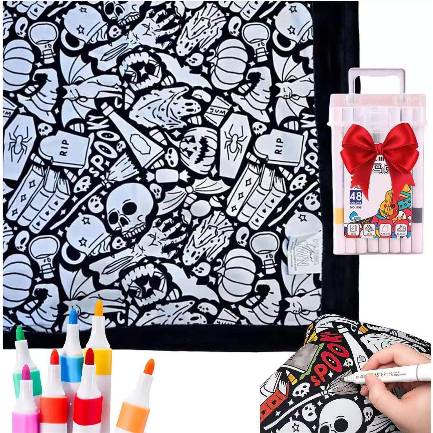 DIY Washable Kids Coloring Blanket