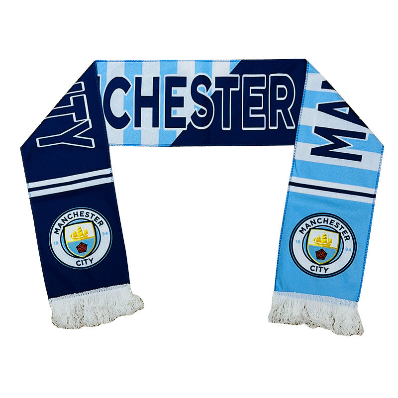 Football Fans Plush Scarf with Team Badges