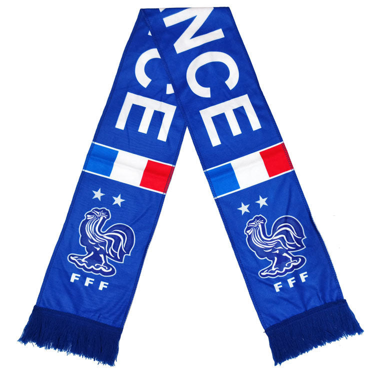 Football Fans Plush Scarf with Team Badges