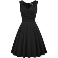 Wrap V-Neck A-Line Cocktail Dress